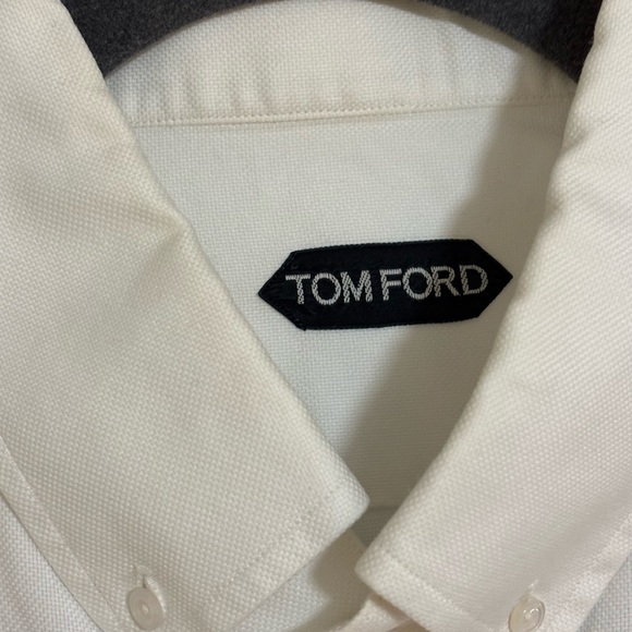 Tom Ford Cream Button Down Shirt - Picture 3 of 8